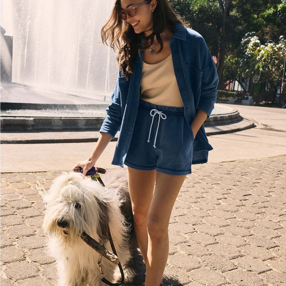 Z Supply Light Blue Denim Shorts